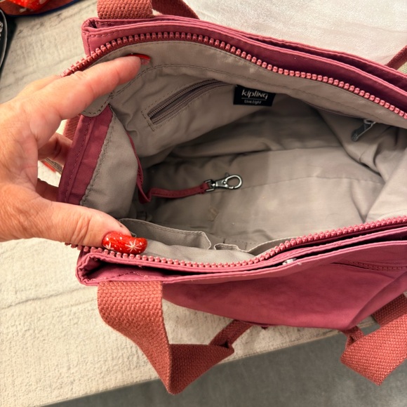 Kipling Raspberry Shoulder Bag - Picture 3 of 4